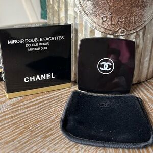 New black Chanel two sided Mirror